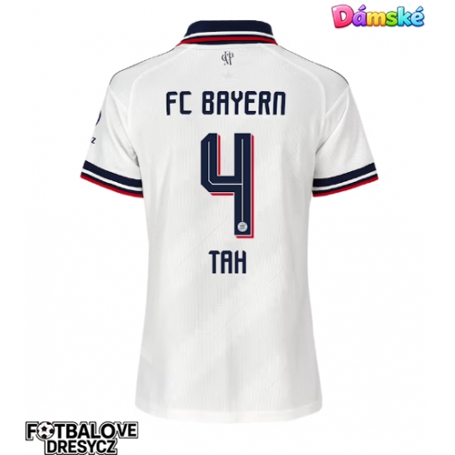 Bayern Munich Jonathan Tah #4 Dámské Venkovní Dres 2026-27 Krátký Rukáv Bayern Munich Jonathan Tah #4 Dámské Venkovní Dres 2026-27 Krátký Rukáv